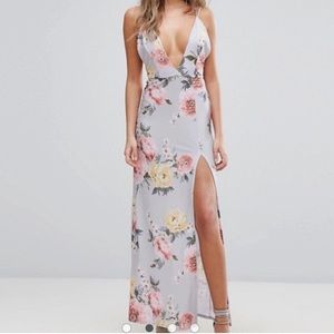 NWT!  Boohoo Floral Print Maxi Dress